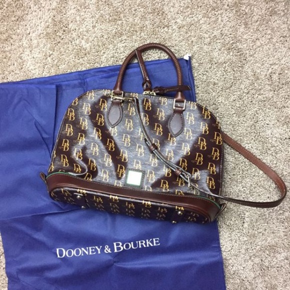 Dooney Bourke Sutton Zip Zip Satchel Purse